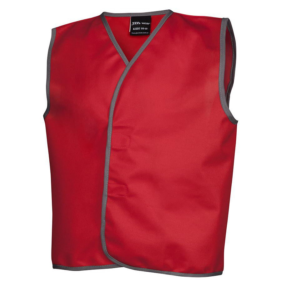 House of Uniforms The Tricot Safety Vest | Kids Jbs Wear Red