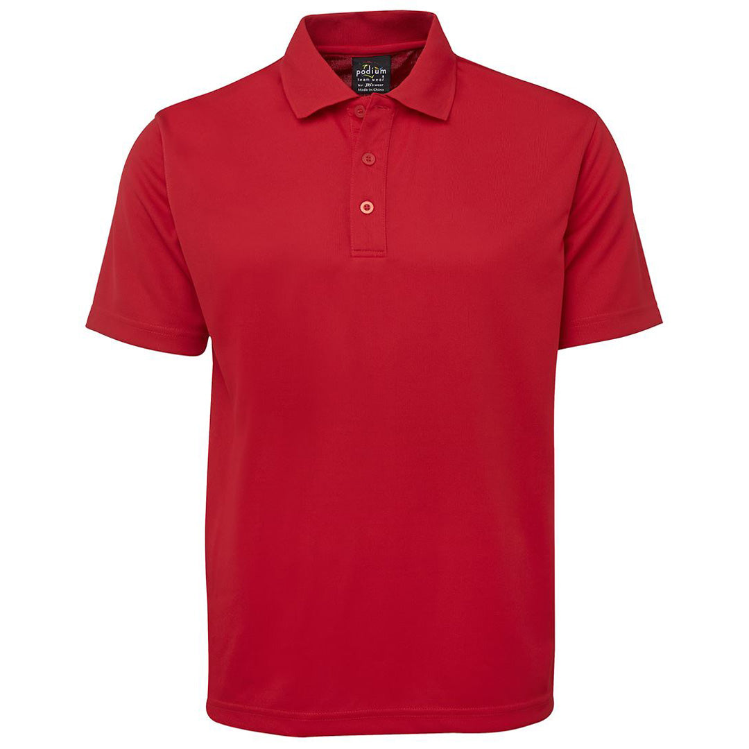 House of Uniforms The Short Sleeve Poly Polo | Adults Jbs Wear Red
