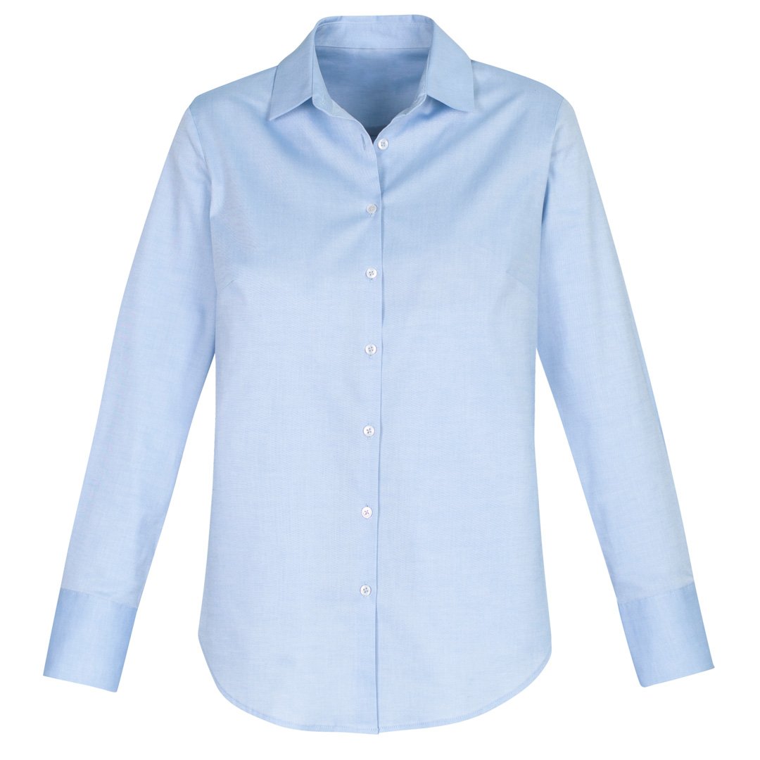 House of Uniforms The Camden Shirt | Ladies | Long Sleeve Biz Collection Light Blue