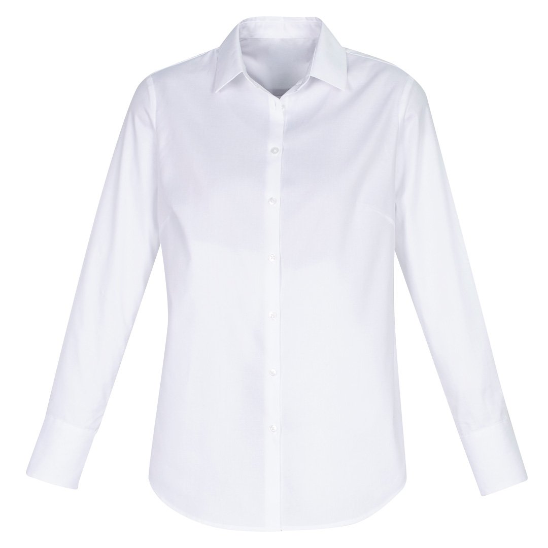 House of Uniforms The Camden Shirt | Ladies | Long Sleeve Biz Collection White