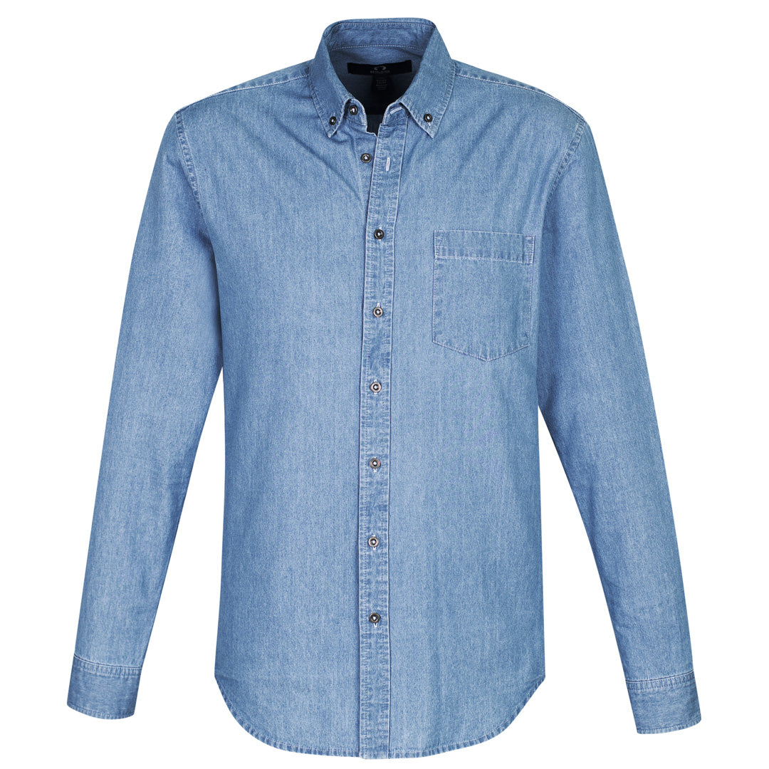 House of Uniforms The Indie Shirt | Mens | Long Sleeve Biz Collection Light Blue