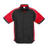 House of Uniforms The Nitro Shirt | Mens | Short Sleeve Biz Collection Black/Red