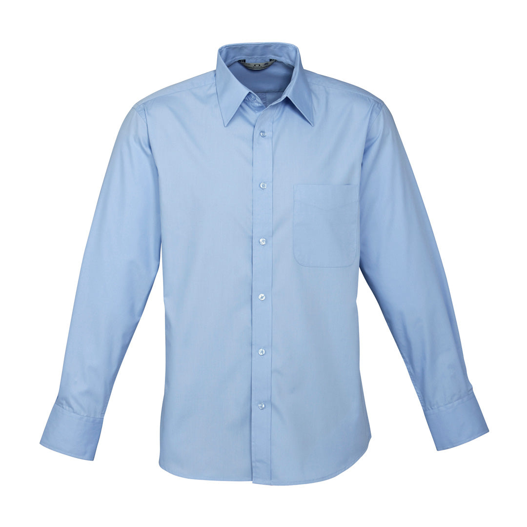 House of Uniforms The Base Shirt | Mens | Long Sleeve Biz Collection Sky