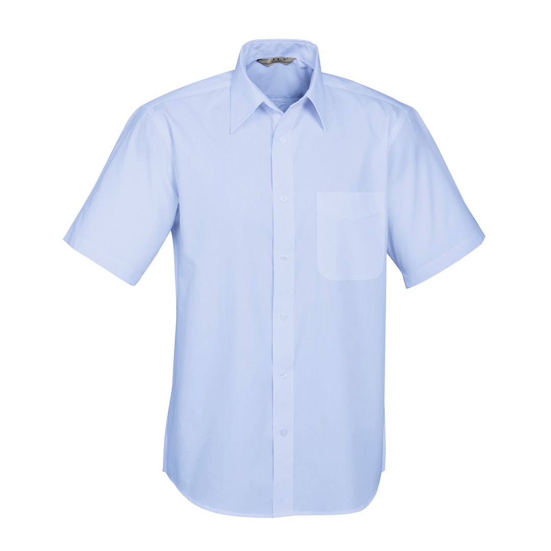 House of Uniforms The Base Shirt | Mens | Short Sleeve Biz Collection Sky