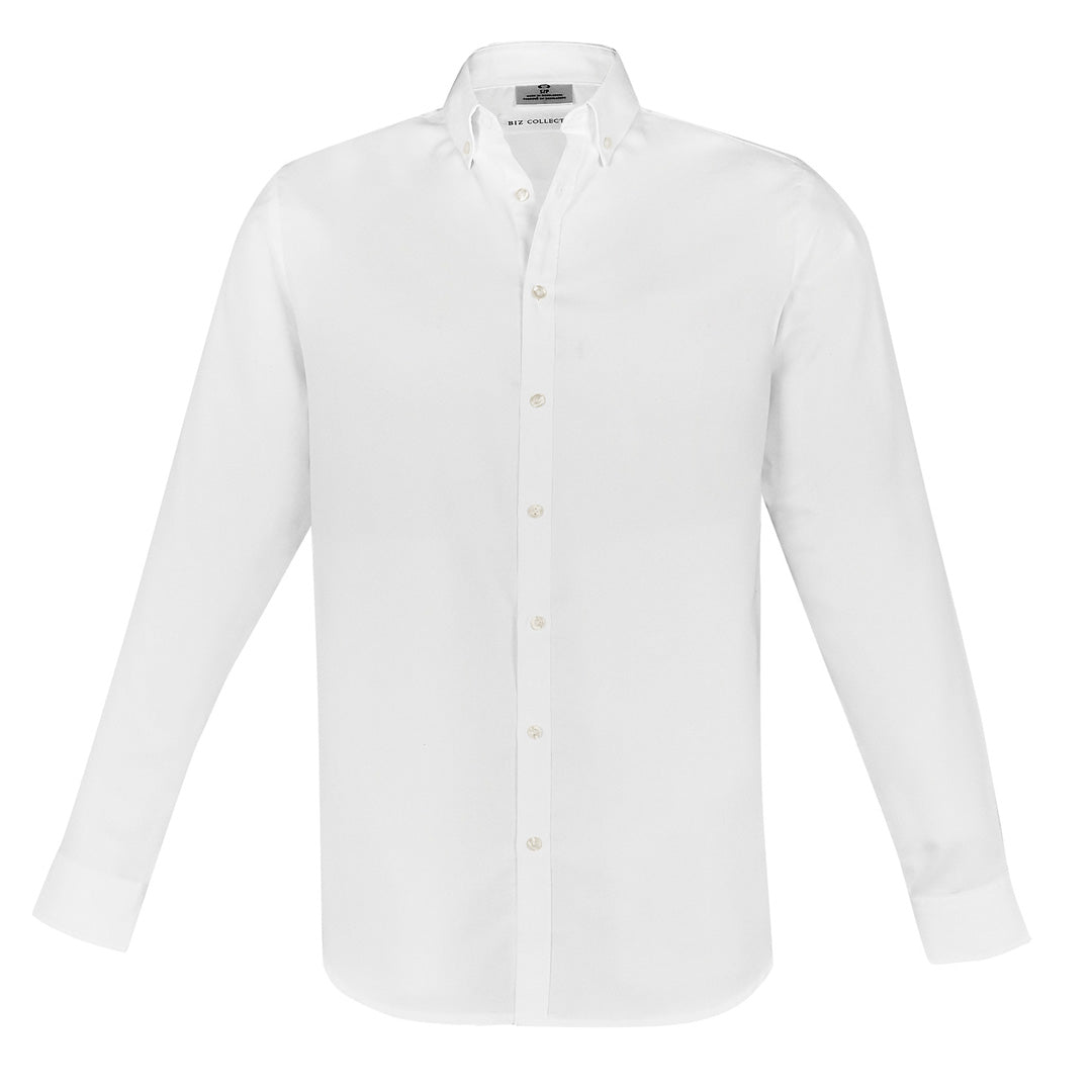 House of Uniforms The Memphis Shirt | Mens | Long Sleeve Biz Collection White