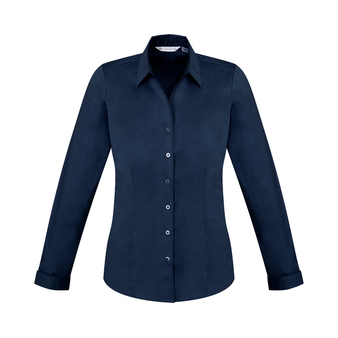 House of Uniforms The Monaco Shirt | Ladies | Long Sleeve Biz Collection Ink