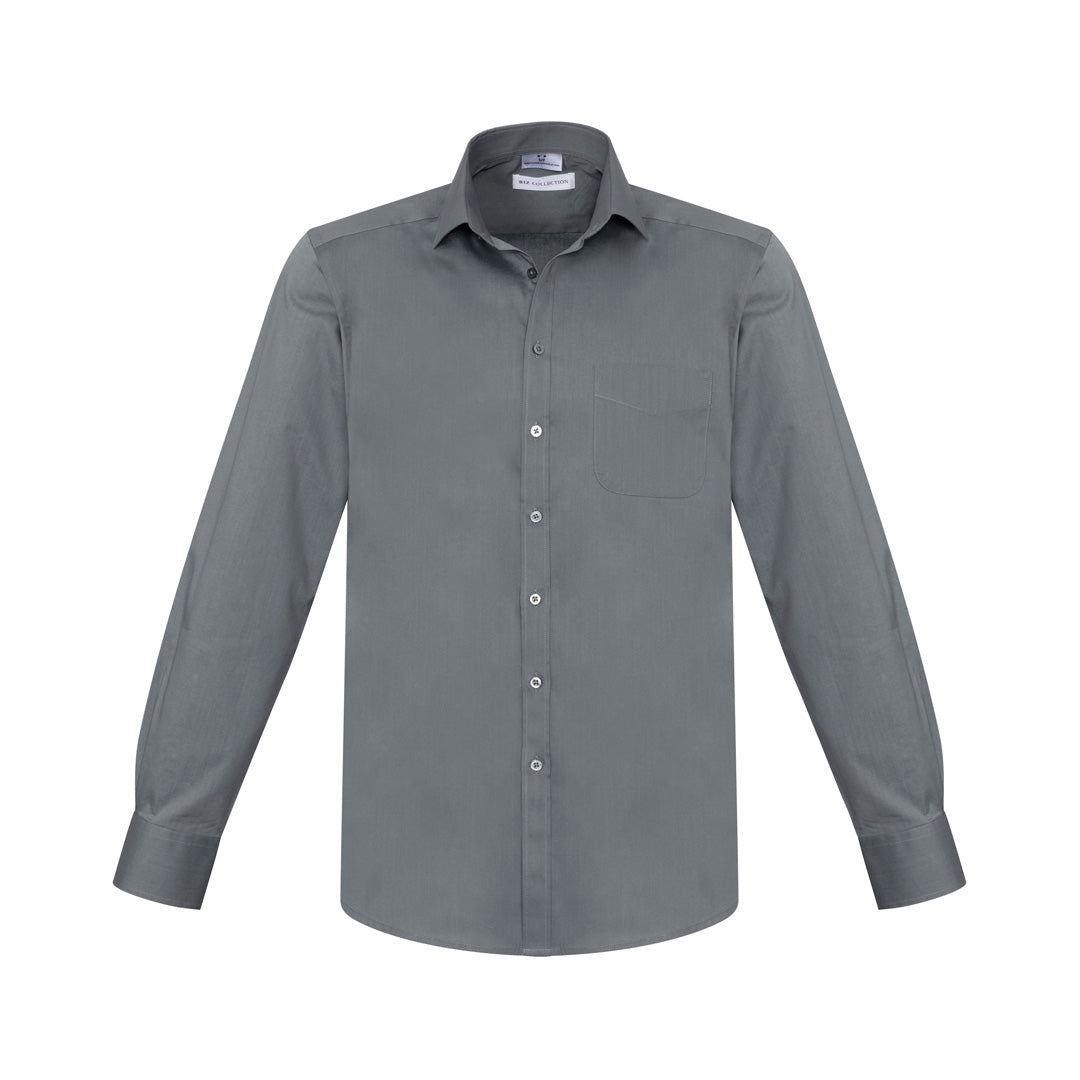 House of Uniforms The Monaco Shirt | Mens | Long Sleeve Biz Collection Platinum