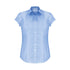 House of Uniforms The Euro Shirt | Ladies | Short Sleeve Biz Collection Blue/White Stripe