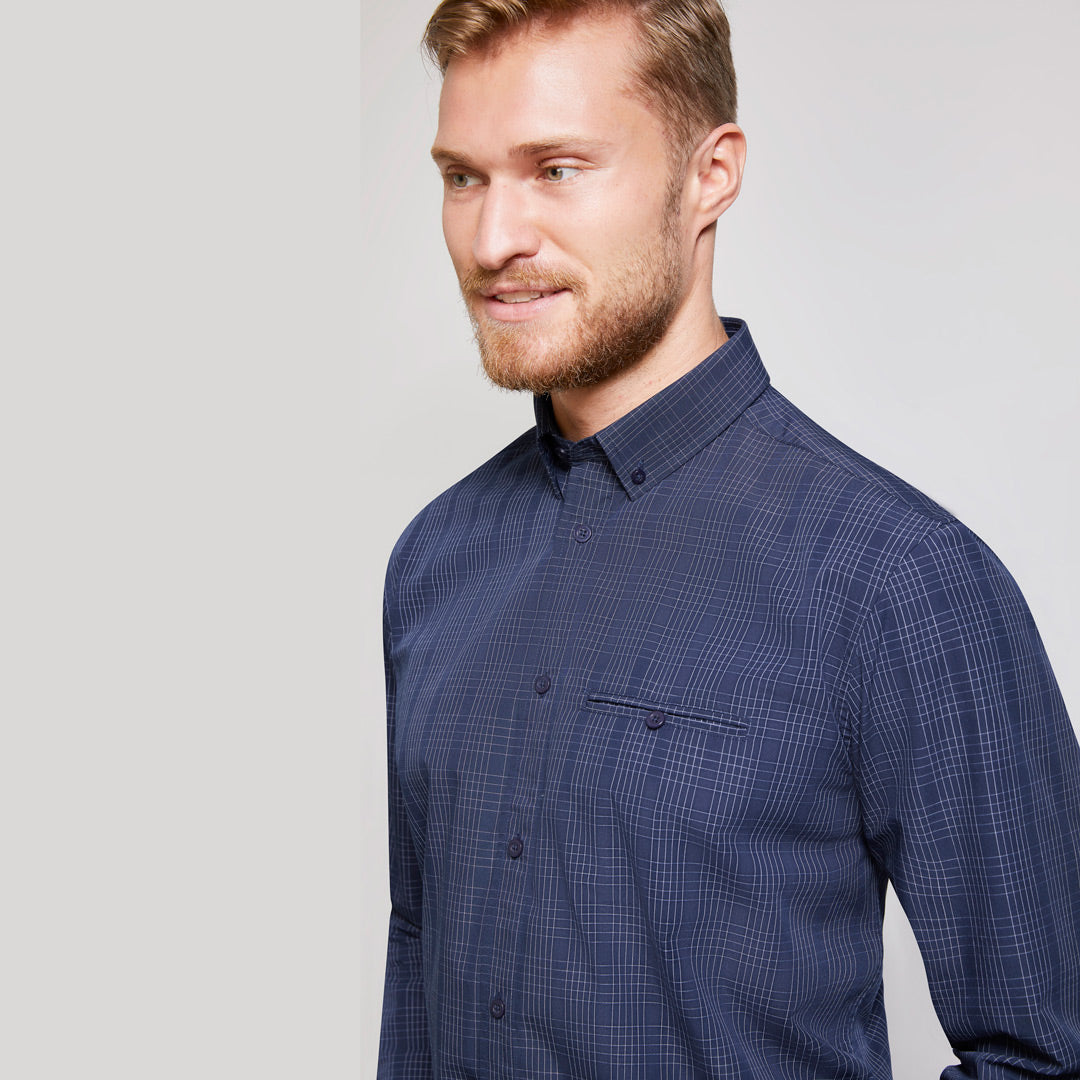 House of Uniforms The Harper Shirt | Mens | Long Sleeve Biz Collection 