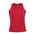 House of Uniforms The Razor Singlet | Ladies Biz Collection Red/White