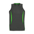 House of Uniforms The Razor Singlet | Mens Biz Collection Grey/Lime