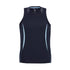 House of Uniforms The Razor Singlet | Mens Biz Collection Navy/Sky