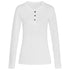 House of Uniforms The Sharon Henley Tee | Long Sleeve | Ladies Stedman White
