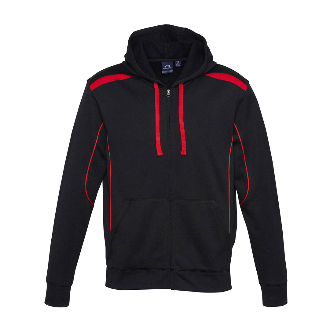 House of Uniforms The United Hoodie | Adults Biz Collection Black/Red
