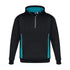 House of Uniforms The Renegade Hoodie | Kids Biz Collection Black/Teal/Silver