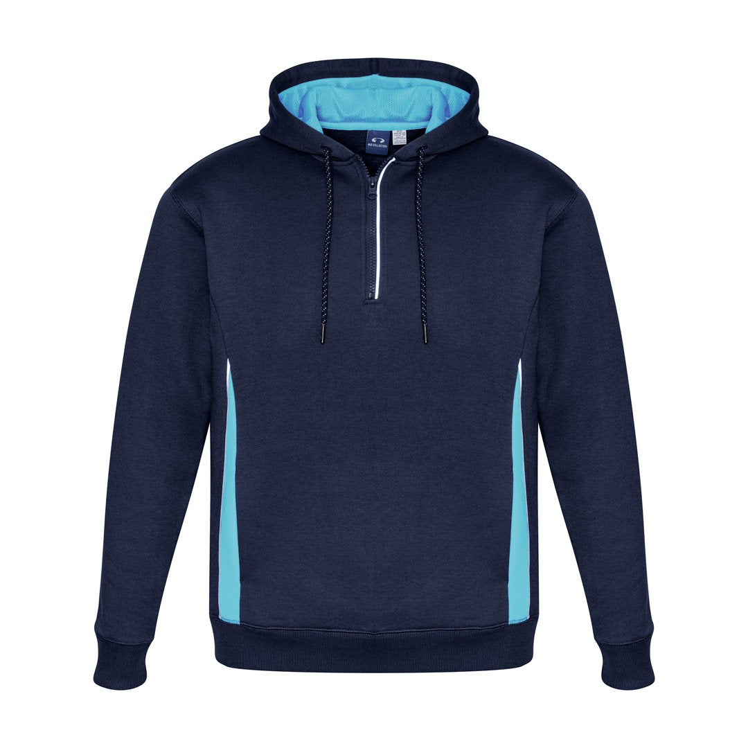 House of Uniforms The Renegade Hoodie | Adults Biz Collection Navy/Sky/Silver