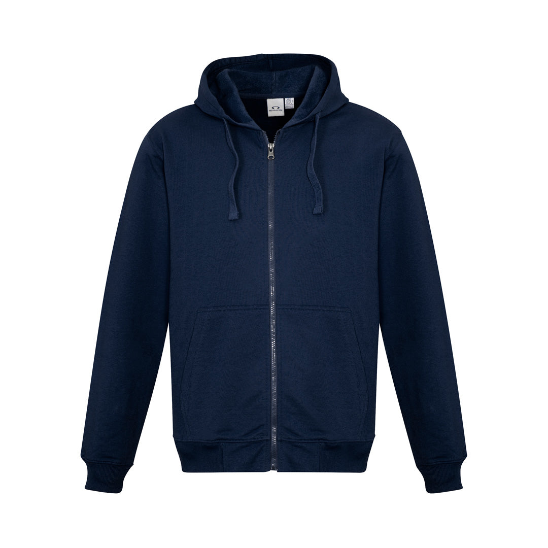 House of Uniforms The Crew Zip Hoodie | Mens Biz Collection Navy