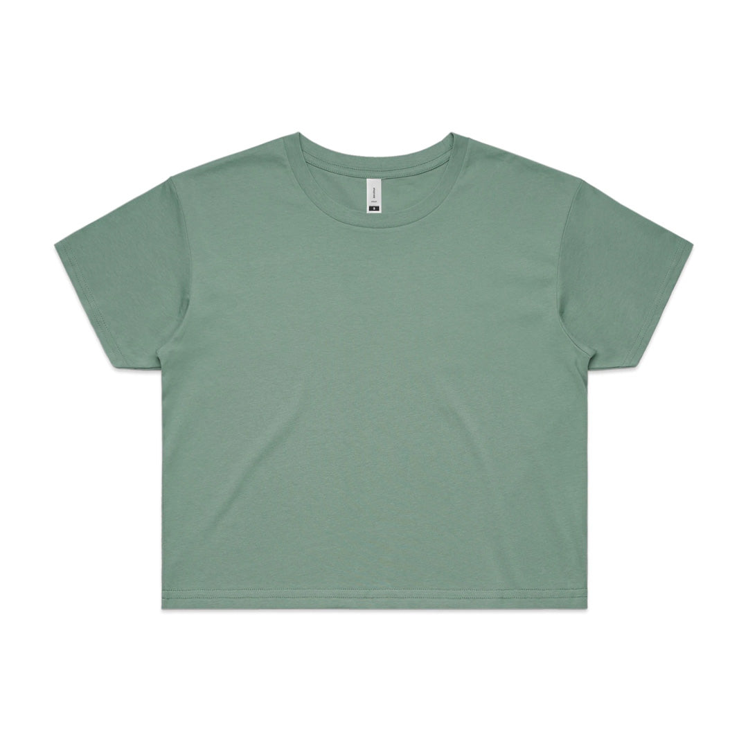 House of Uniforms The Crop Tee | Ladies | Short Sleeve AS Colour Sage