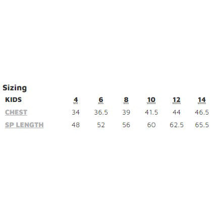 Cool Polyester Singlet | Kids | Sizing
