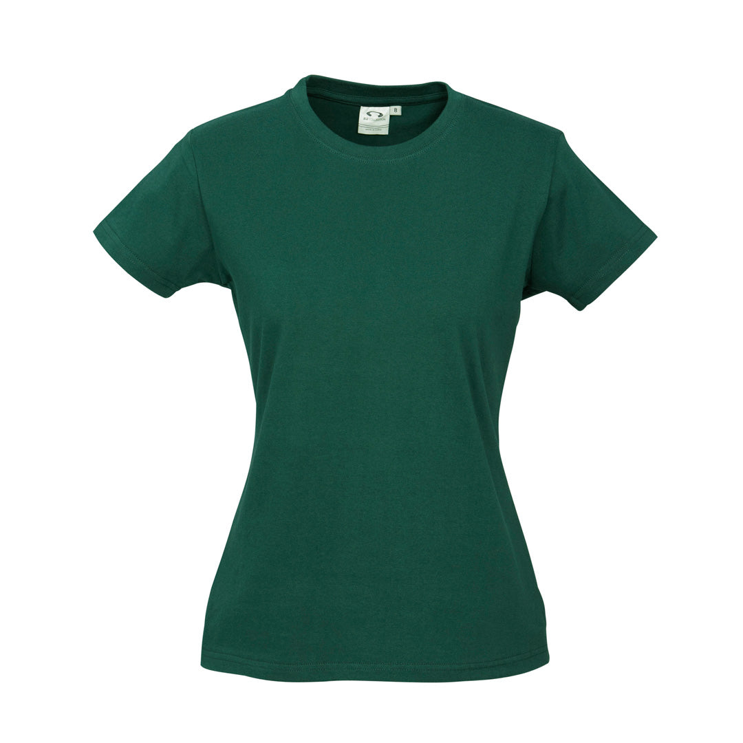 House of Uniforms The Ice Tee | Ladies | Short Sleeve | Dark Colours Biz Collection Forest