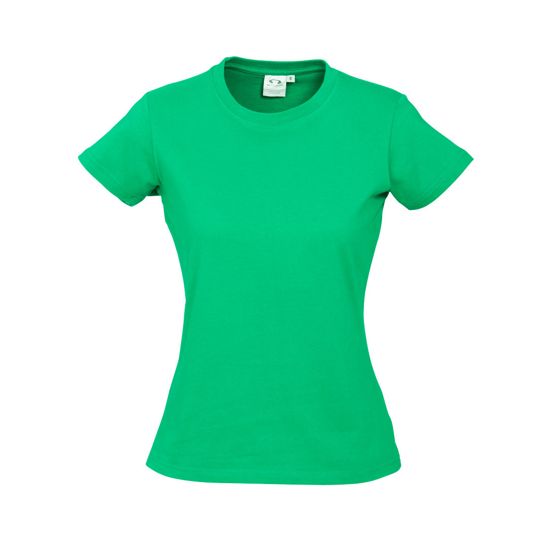 House of Uniforms The Ice Tee | Ladies | Short Sleeve | Bright Colours Biz Collection Neon Green