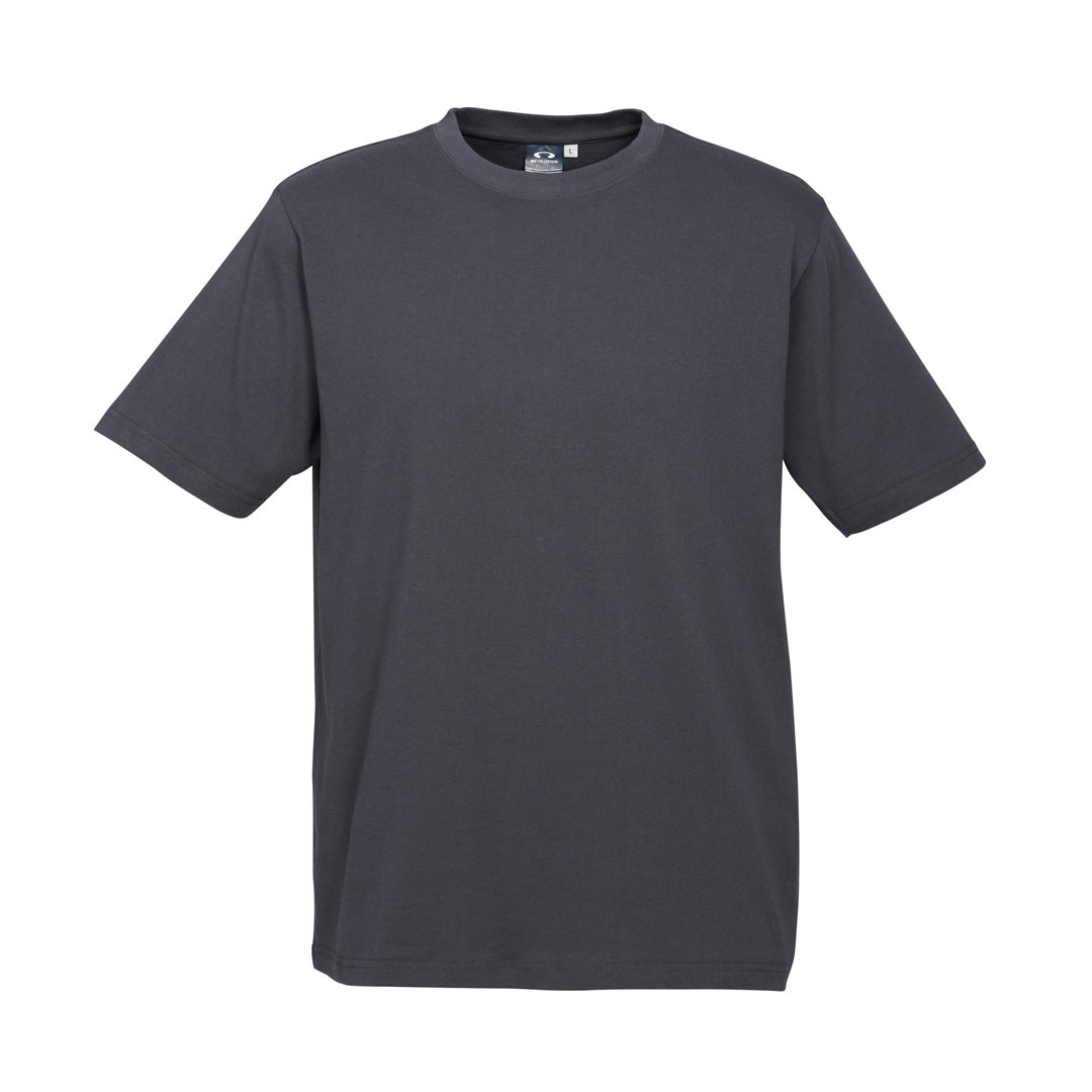 House of Uniforms The Ice Tee | Mens | Short Sleeve | Dark Colours Biz Collection Charcoal