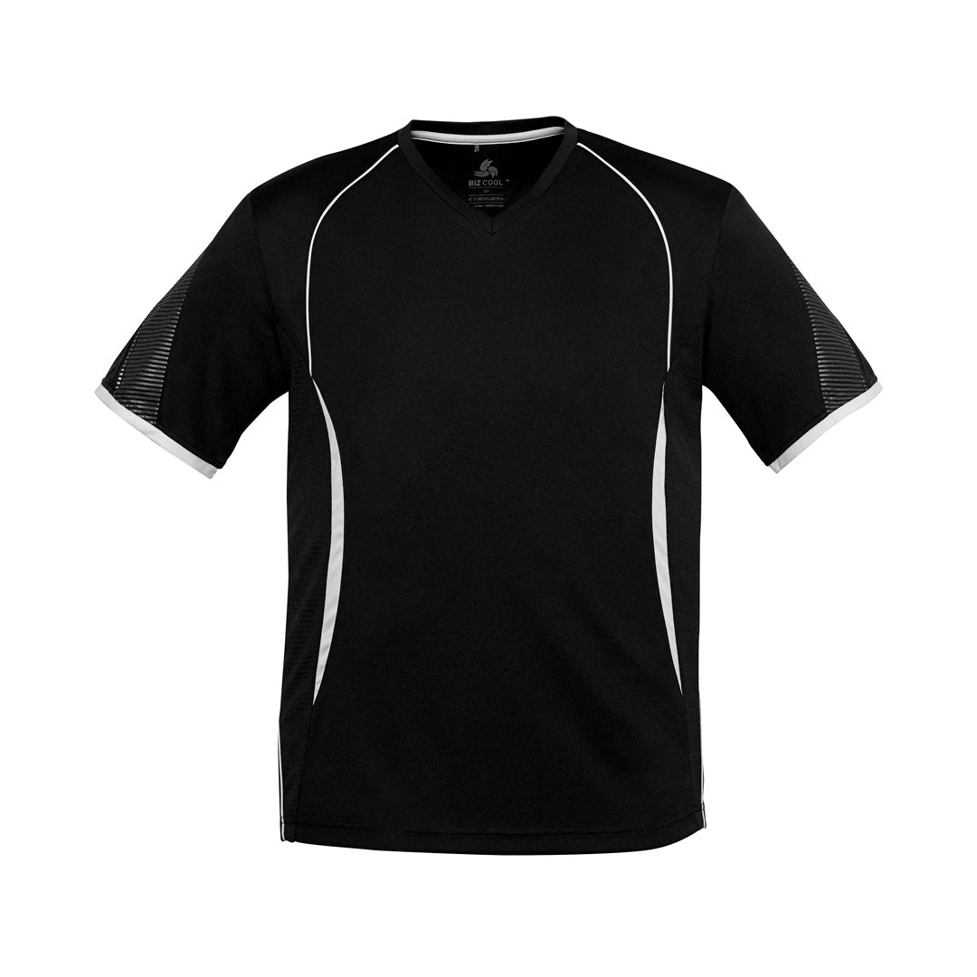 House of Uniforms The Razor Tee | Mens | Short Sleeve Biz Collection Black/White