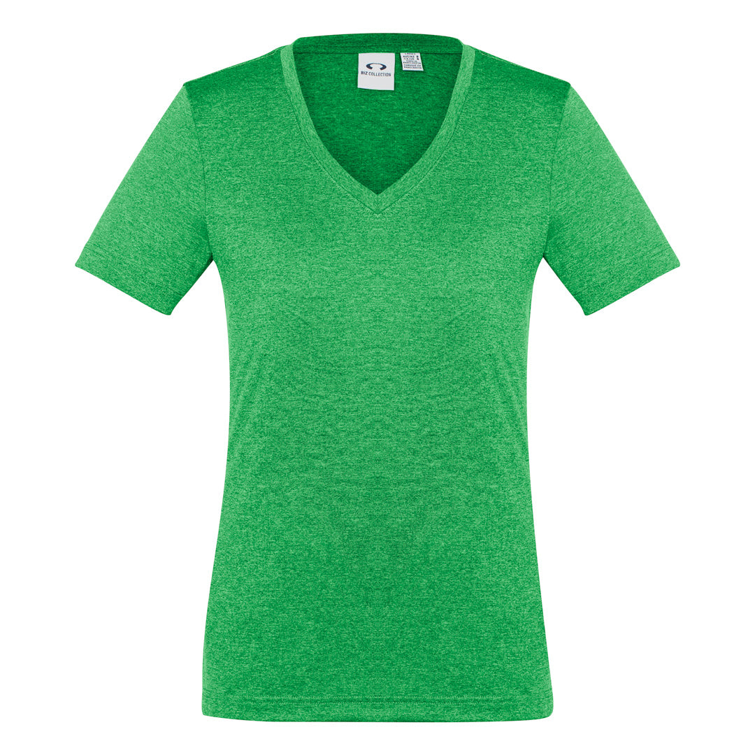 House of Uniforms The Aero Tee | Ladies | Short Sleeve | Plus Biz Collection Lime Marle