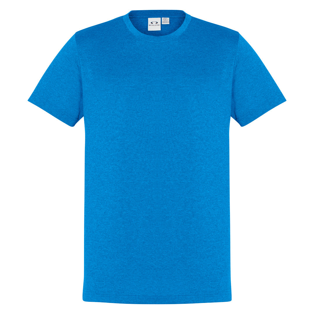 House of Uniforms The Aero Tee | Mens | Short Sleeve Biz Collection Cyan Marle