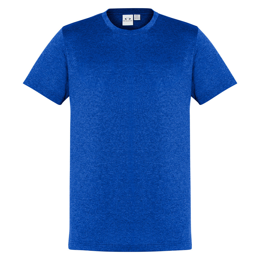 House of Uniforms The Aero Tee | Mens | Short Sleeve Biz Collection Electric Blue Marle
