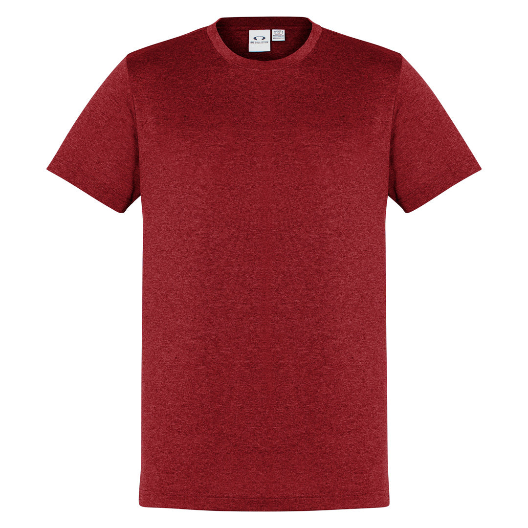 House of Uniforms The Aero Tee | Mens | Short Sleeve Biz Collection Red Marle