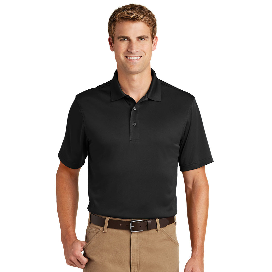 House of Uniforms The Tall Snagproof Polo | Mens | Short Sleeve Corner Stone Black