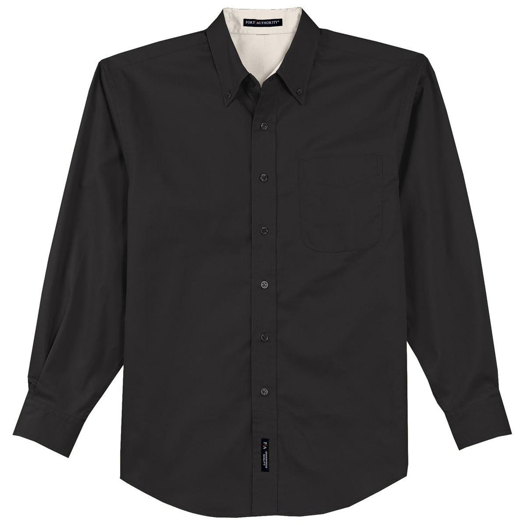House of Uniforms The Tall Business Shirt | Mens | Long Sleeve Port Authority Black