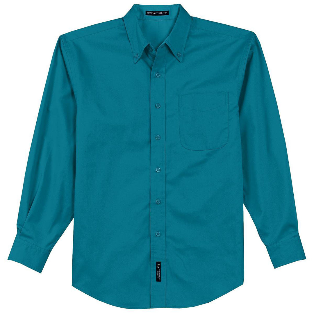House of Uniforms The Tall Business Shirt | Mens | Long Sleeve Port Authority Teal