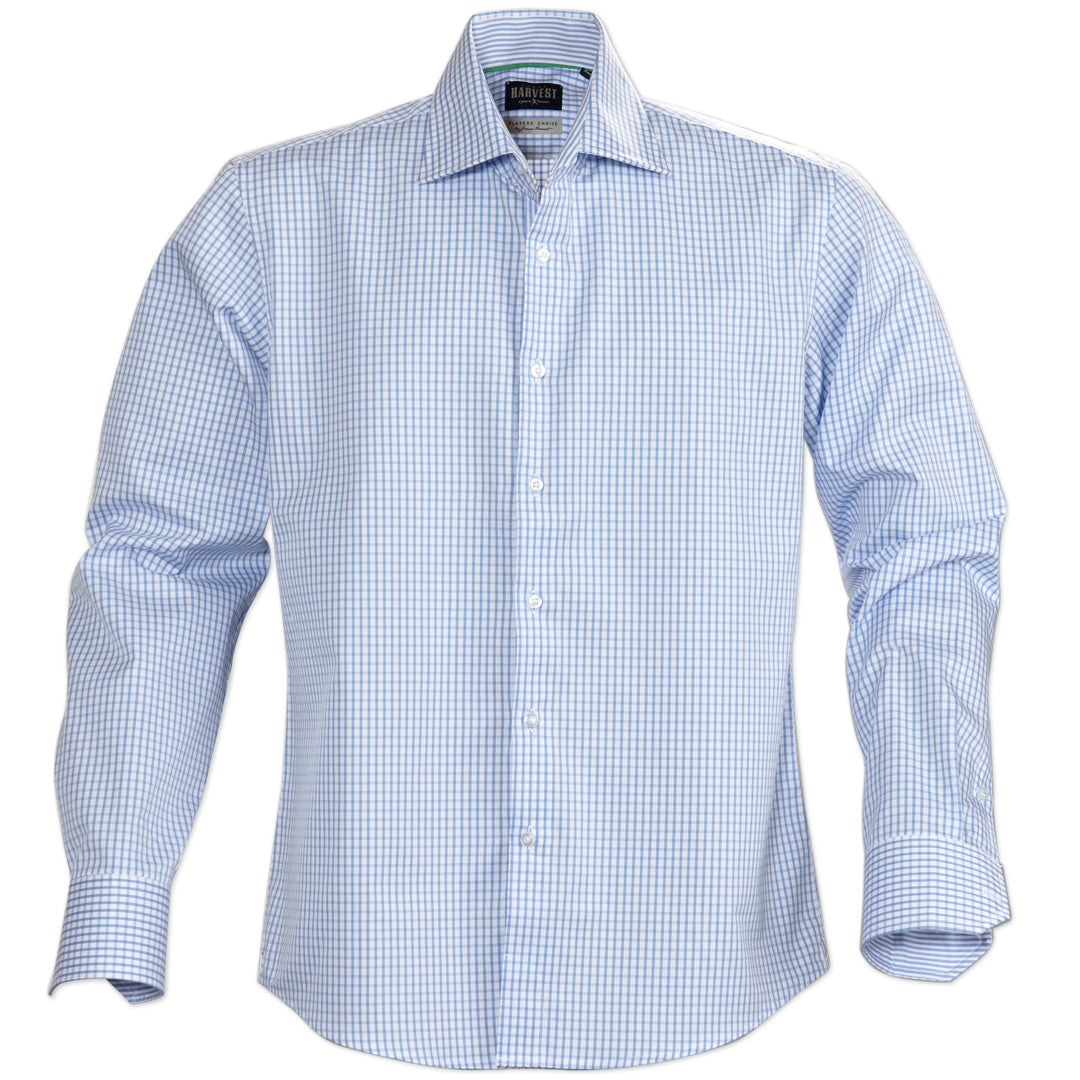 House of Uniforms The Tribeca Shirt | Mens | Long Sleeve James Harvest Light Blue