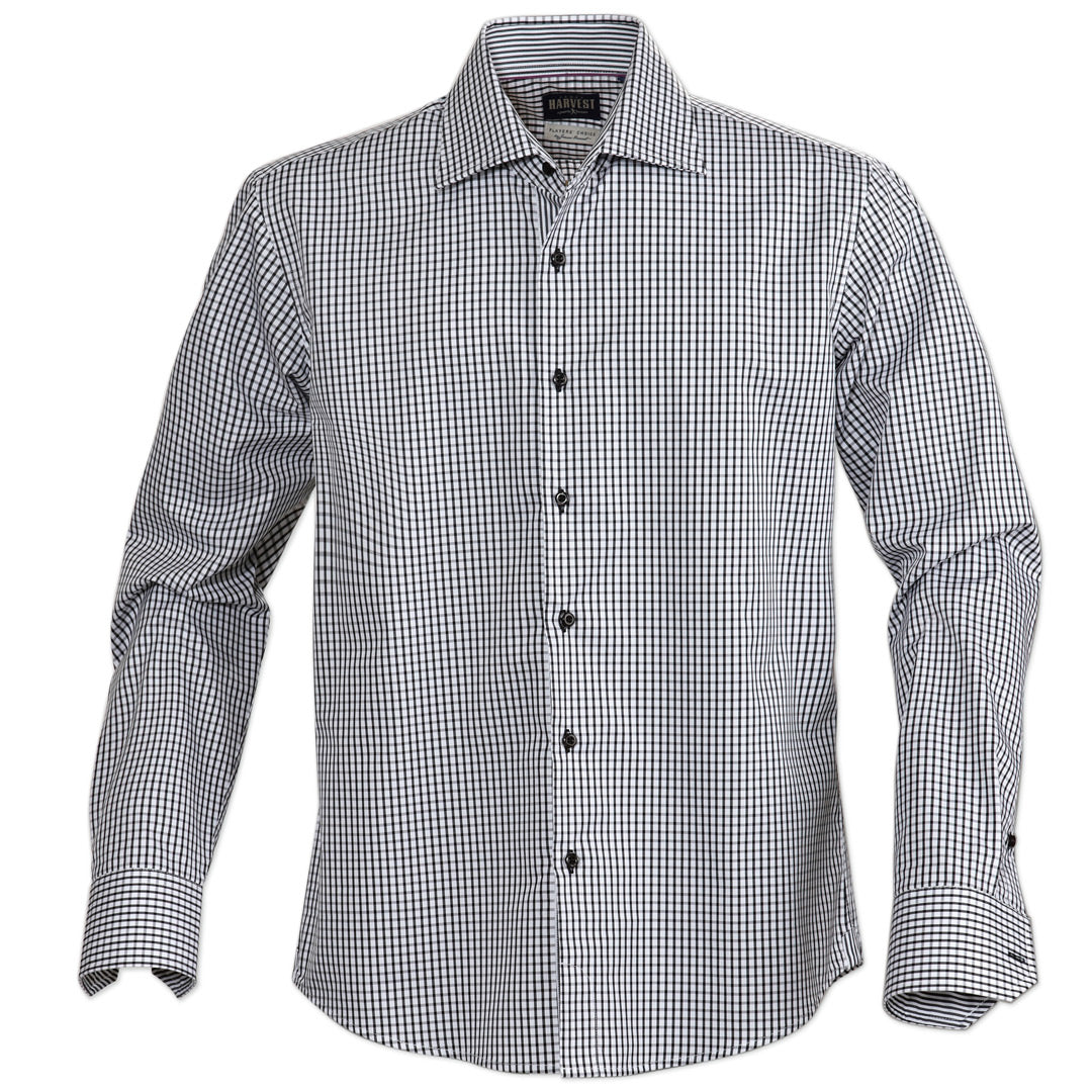 House of Uniforms The Tribeca Shirt | Mens | Long Sleeve James Harvest Black