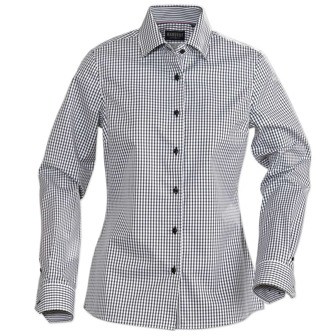 House of Uniforms The Tribeca Shirt | Ladies | Long Sleeve James Harvest Black