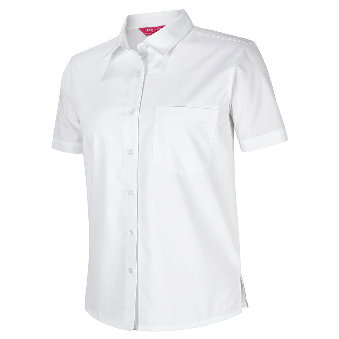 House of Uniforms The Double Layered Shirt | Ladies | Short & Long Sleeve Jbs Wear White