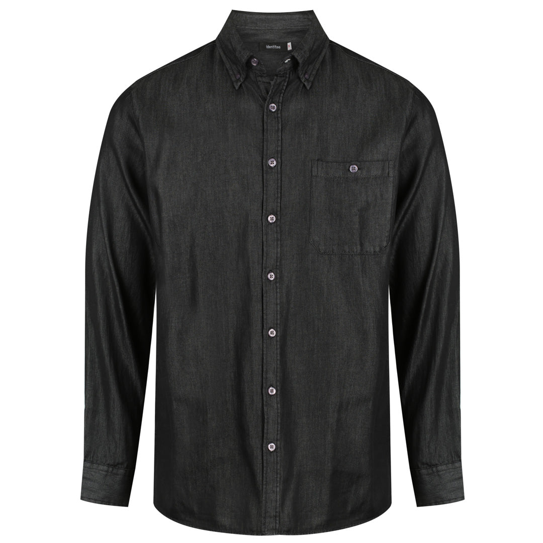 House of Uniforms The Dylan Shirt | Mens | Short & Long Sleeve Identitee Black