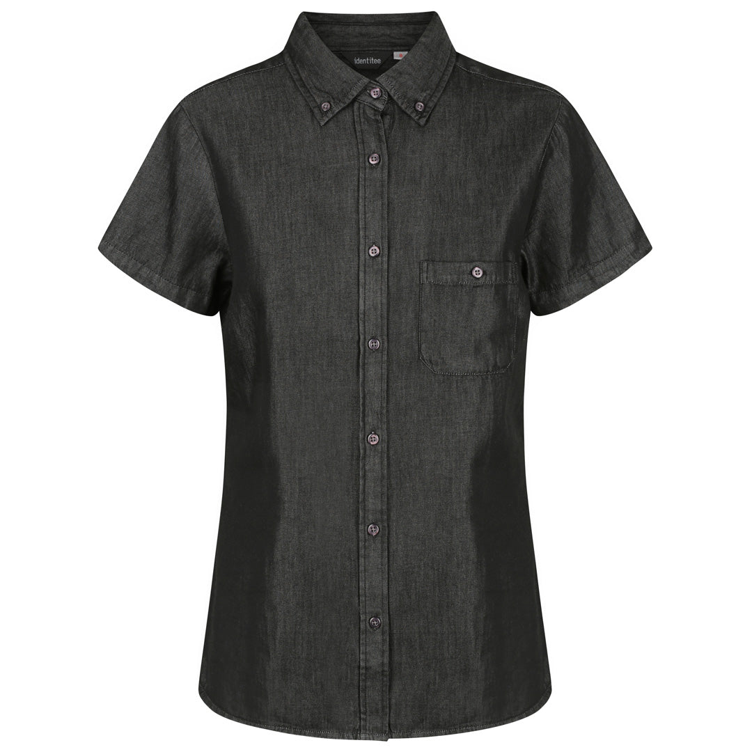 House of Uniforms The Dylan Shirt | Ladies | Short & Long Sleeve Identitee Black