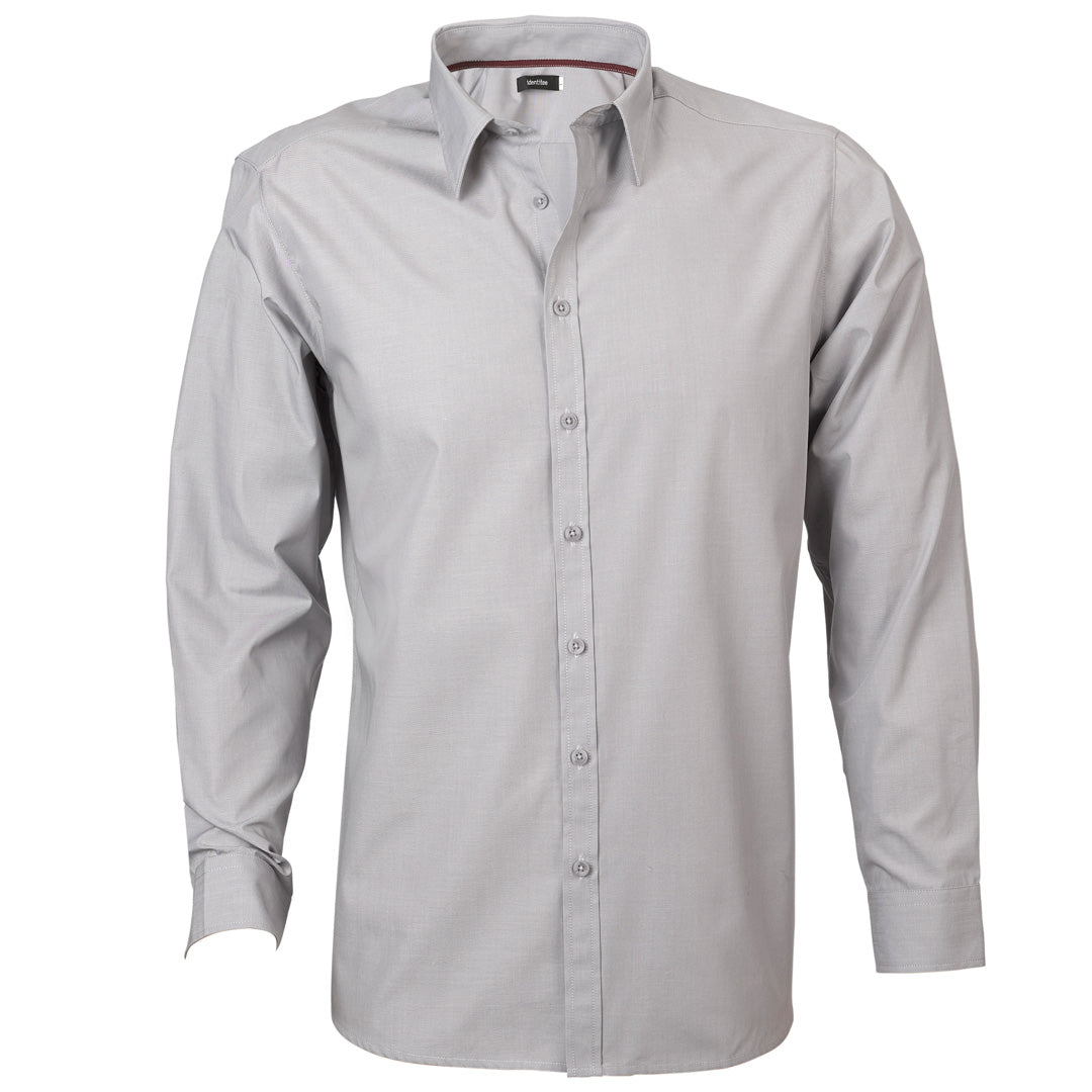 House of Uniforms The Felix Shirt | Mens | Long Sleeve Identitee Grey