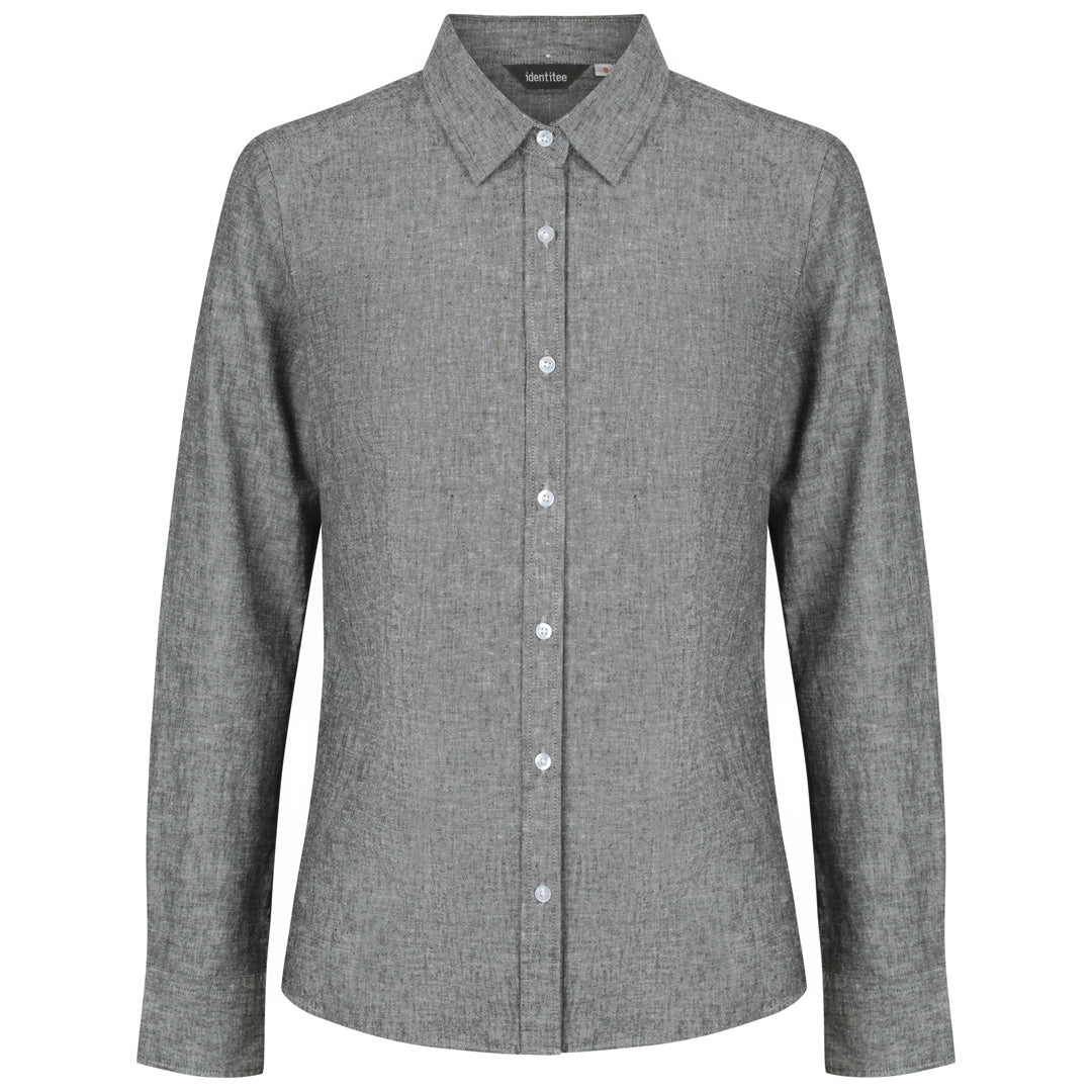 House of Uniforms The Floyd Shirt | Ladies | Short & Long Sleeve Identitee Smoke Grey