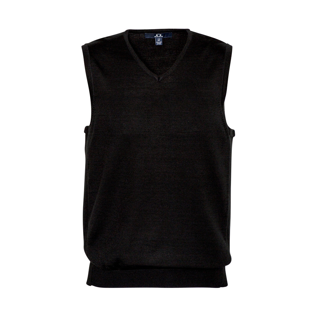 House of Uniforms The Milano Knit | Mens | Vest Biz Collection Black
