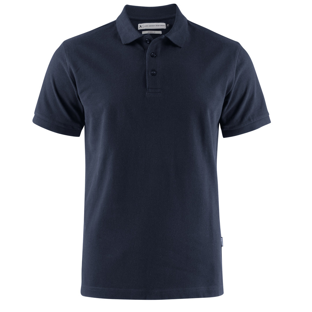 House of Uniforms The Neptune Polo | Mens | Modern Fit James Harvest Navy