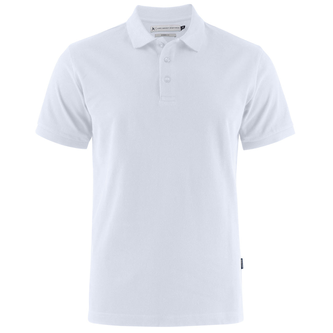 House of Uniforms The Neptune Polo | Mens | Modern Fit James Harvest White