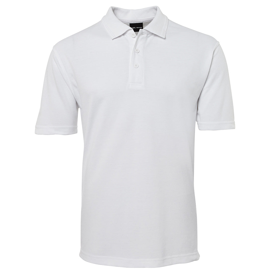House of Uniforms The Pique Polo | Adults | Short Sleeve | Light Colours Jbs Wear White