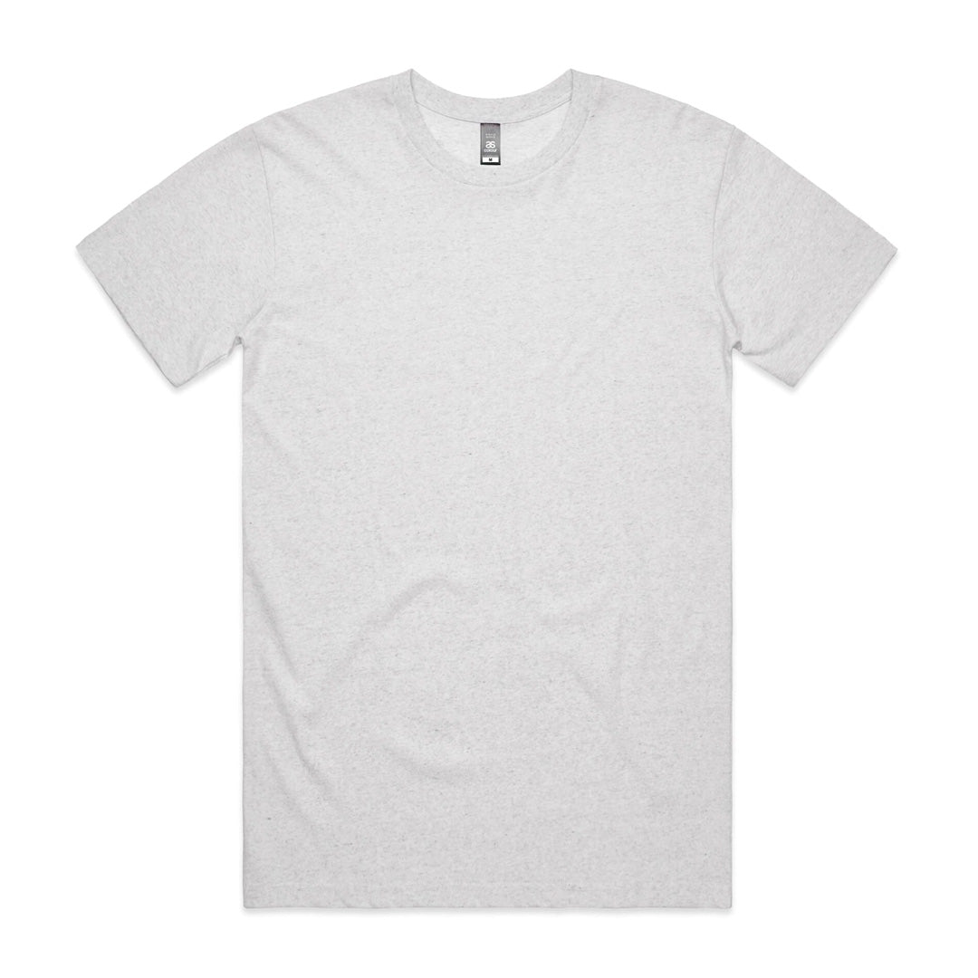 House of Uniforms The Staple Marle Tee | Mens | Short Sleeve AS Colour White Marle