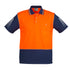 House of Uniforms The Hi Vis Zone Polo | Short Sleeve | Mens Syzmik Orange/Navy