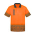 House of Uniforms The Tracks Polo | Mens | Short Sleeve Syzmik Orange/Charcoal
