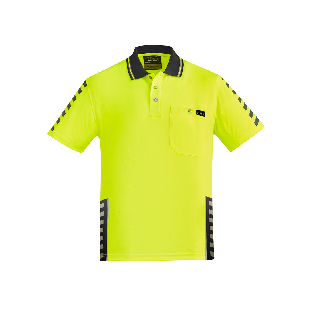 House of Uniforms The Komodo Polo | Mens | Short Sleeve Syzmik Yellow/Black